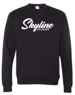 Black Crewneck Script