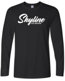 Black Long Sleeve T-Shirt Script