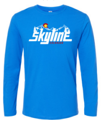 Royal Long Sleeve T-Shirt Mountains Logo